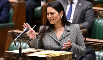 Britain's Home Secretary Priti Patel speaks in the House of Commons, in London. (AFP file photo)