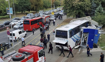 Two Bulgarian police officers killed by bus carrying migrants