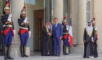 Bahrain’s King Hamad holds talks with President Macron in Paris