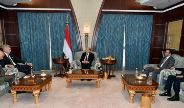 Yemeni president discusses latest peace efforts with UN envoy