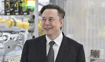 Tesla CEO Elon Musk attends the opening of the Tesla factory Berlin Brandenburg in Gruenheide, Germany, March 22, 2022. (AP)