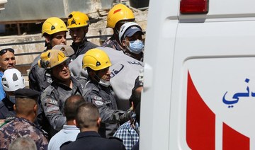 Jordanian rescuers recover 10th body from rubble of collapsed apartment block