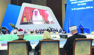 MWL Secretary-General Dr. Mohammed bin Abdulkarim Al-Issa addresses in the opening session of the congress. (Supplied)