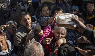 War leaves Ukraine farming village queueing for food