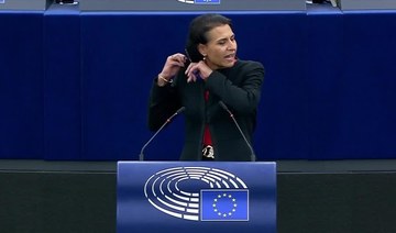 Swedish MEP cuts hair during speech in solidarity with Iranian women