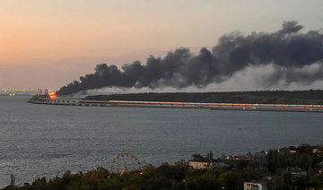 Russia says three killed in Crimea bridge blast, army leadership changed