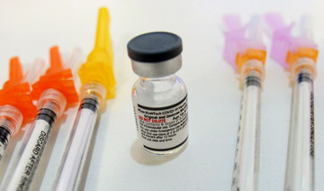 More than 64 million COVID-19 vaccine doses have been administered in Saudi Arabia. (AP)