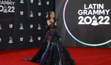 Becky G, Melissa Barrera champion Zuhair Murad at Latin Grammys