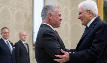 Italy pledges ‘full cooperation’ with Jordan during king’s visit