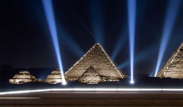 Giza pyramids backdrop for Dior fashion show 