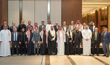 Dr. Tawfiq Al-Rabiah pose for a group photo with Saudi and Turkish officials after launching Nusuk platform in Istanbul. (SPA)