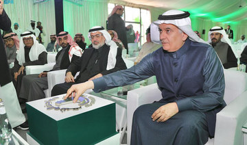 Abdulrahman Al-Fadli inaugurates the project in Shaqra governorate. (SPA)