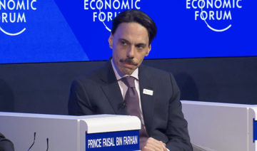 Saudi-US partnership on energy ‘key to global recovery,’ FM Prince Faisal tells WEF 