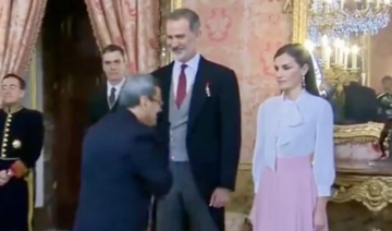 Iran’s ambassador to Madrid avoids shaking hands with Queen Letizia of Spain