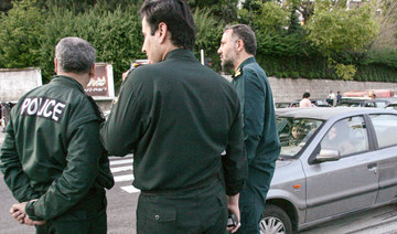 Iranian police officers stand guard in Tehran. (AFP file photo)