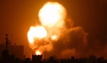 Israel says rocket intercepted, stages airstrikes in Gaza