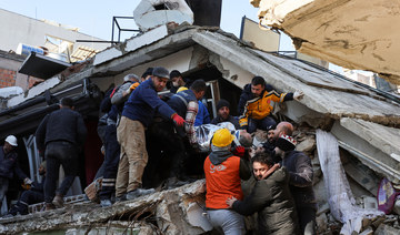 Ilhami Akbulut is rescued from a building as the search for survivors continues in Hatay, Turkey February 9, 2023. (Reuters)