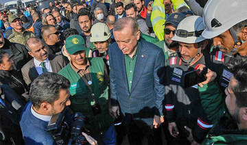 Turkish president visits KSRelief’s volunteer team in quake-hit city