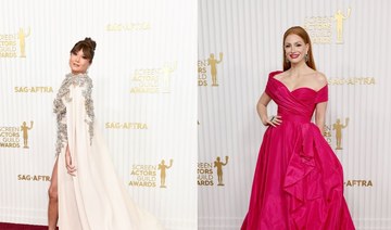 Ashley Park and Jessica Chastain rep Arab designers at SAG Awards