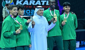 Saudi karate team wins 9 medals in Youth League Championship