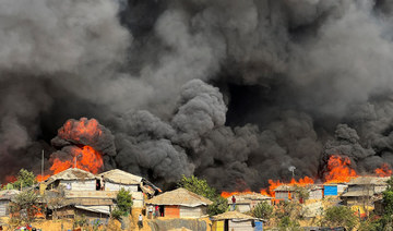 Fire destroys homes Cox’s Bazar refugee camp in Bangladesh