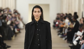 British Moroccan model Nora Attal hits the runway for Lanvin at Paris Fashion Week 