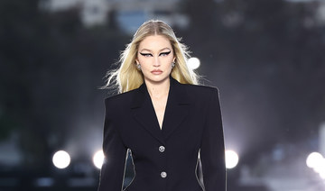 Part-Palestinian model Gigi Hadid walks Versace show in Los Angeles 