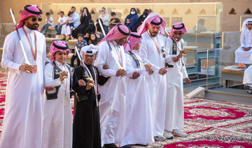 The third Diriyah Bayt Al-Ardah in Riyadh trained youngsters in the art of performing the Saudi Ardah dance. (Supplied)