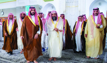 Crown Prince Mohammed bin Salman received by Madinah governor Prince Faisal bin Salman and other key officials. (Supplied)