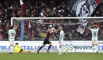 Inter held 1-1 by Salernitana after late Candreva goal 