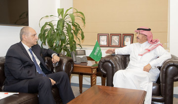 Dr. Sami Al-Saleh meets with Ahmed Farouk in Riyadh. (Supplied)