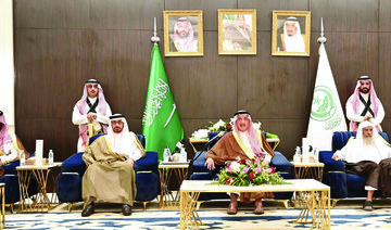 Prince Mohammed bin Nasser with members of the region’s council. (Supplied)