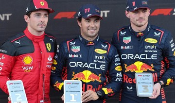 Sergio Perez wins F1 sprint in Baku, Verstappen confronts Russell