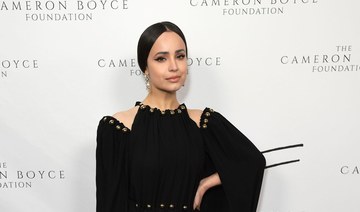 Sofia Carson dazzles in Zuhair Murad at event honoring late co-star