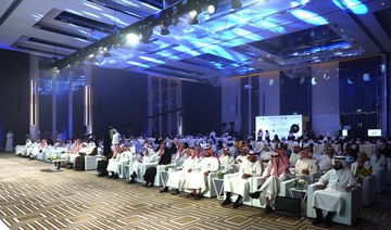 Passionate and dedicated attendees gather at the closing ceremony of the Arabic Competition "Harf." 