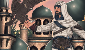 Al-Jifri’s illustrations are inspired by video-game heroes and characters from “Final Fantasy” and “Assassin’s Creed.” (Supplied