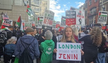 Following Israeli military raid on Jenin, protesters in UK demand end to violence against Palestinians