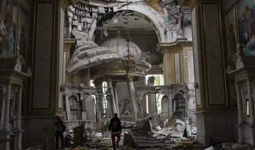 Zelensky visits Odesa church damaged in Russia strike