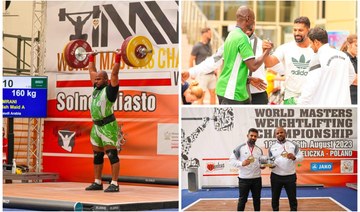 Saudi masters weightlifters return from world titles in Poland with 2 golds, 1 silver medal