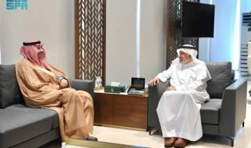 KSrelief chief meets with Saudi envoy to Jordan