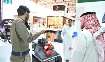 Saudi Ministry of Interior shows off firefighting robots and chemical-sensing drones