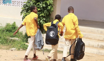 KSrelief has distributed 3,600 school bags in the Somali districts of Waberi, Hamar Weyne, Hamar Jajab and Shangani. (SPA)