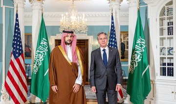 Saudi defense minister meets with Secretary Blinken in Washington