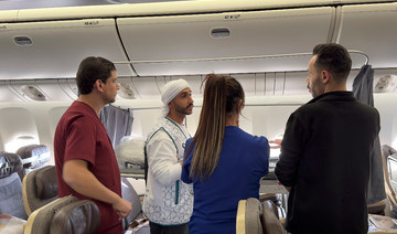 ‘Nothing like we have seen before’: medics describe Gaza injuries on UAE evacuation flight