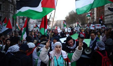 Tens of thousands march in London calling for Gaza ceasefire