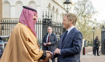 Saudi defense minister meets UK PM, defense minister in London