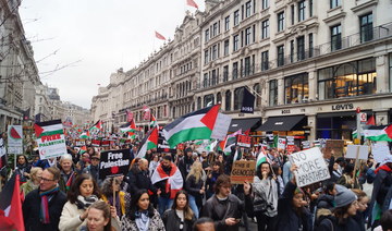 Pro-Palestinian demonstrators in London call on UK government to end complicity with Israel’s genocide in Gaza