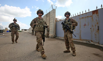US army soldiers walk around at the K1 Air Base northwest of Kirkuk in northern Iraq. (File/AFP)