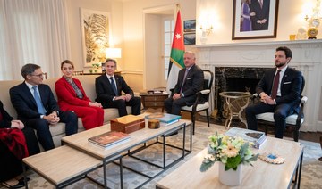King of Jordan calls for end to Gaza war during meeting in Washington with US secretary of state