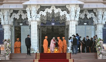 India’s Prime Minister Narendra Modi inaugurates the BAPS Hindu Mandir in Abu Dhabi, the largest Hindu temple in the UAE.